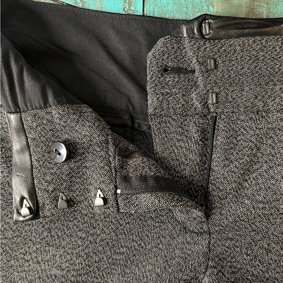 Express Grey Black Flare Leg Trouser Pants Size 8 - Picture 12 of 16